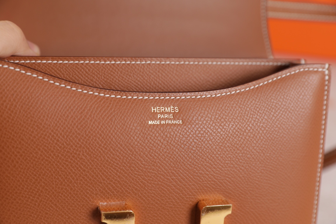 에르메스 콘스탄스18 골드브라운 금장 앱송